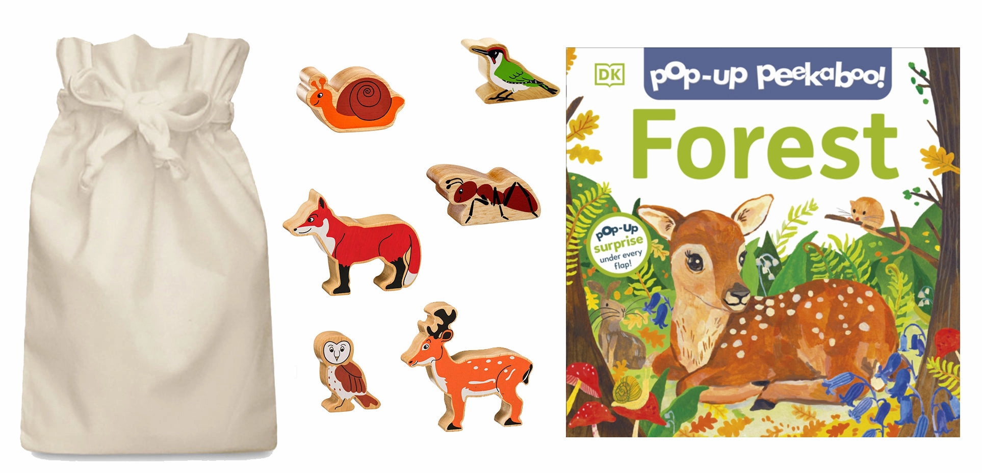 Forest Pop Up Story Sack with Lanka Kade Moon Base