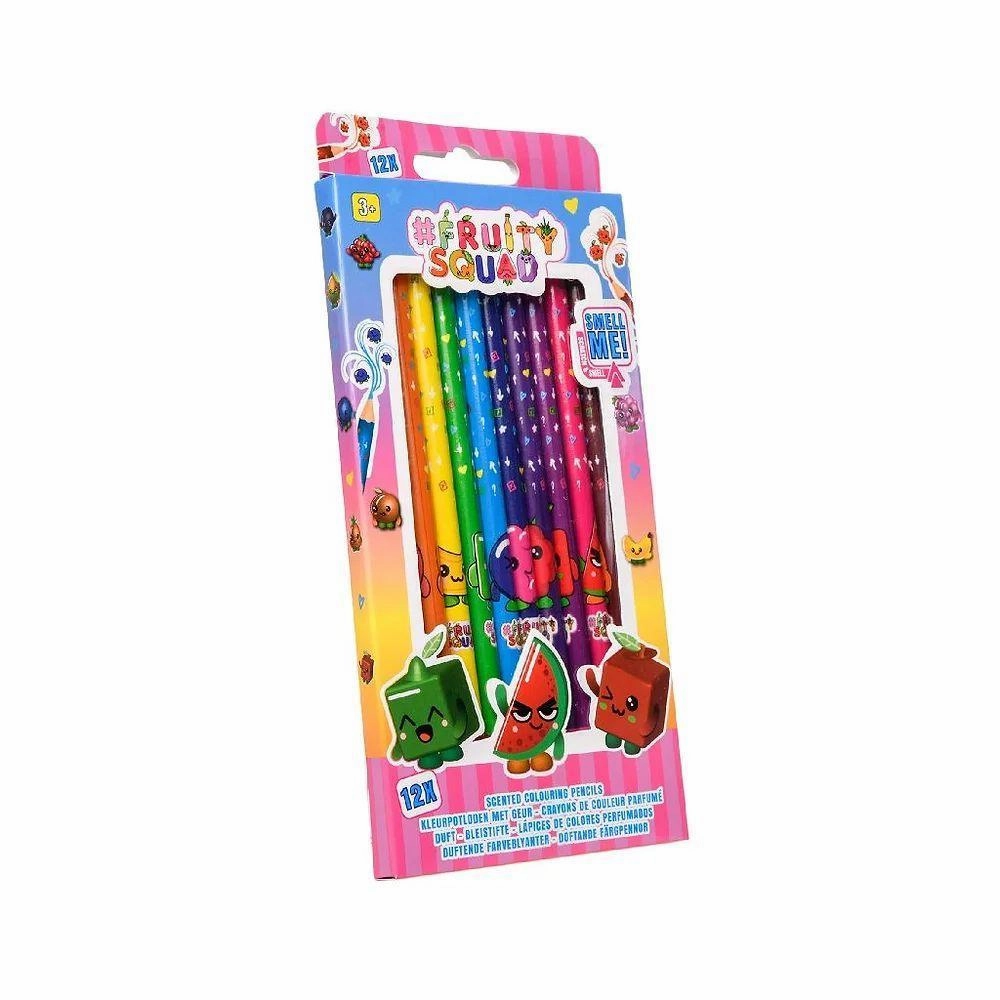 Respect Gain Willpower Increase FRUITYSQUAD Scented Coloring Pencils 12 pack