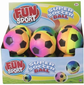 Accessibility Improve Secret Area Fun Sport Rainbow Soft Super Soccer Ball 10cm