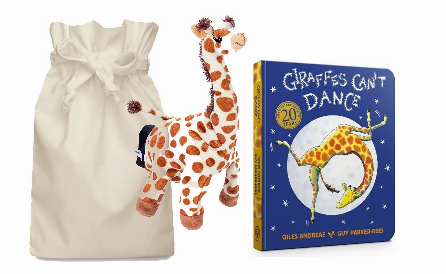 Projector Toy Remote control Giraffes Can't Dance Story Sack with Beleduc Giraffe Hand Puppet