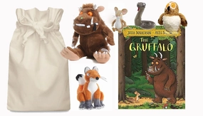 Gruffalo Soft Toy Story Sack with Aurora Soft Toys fishing gear Solar Cycle