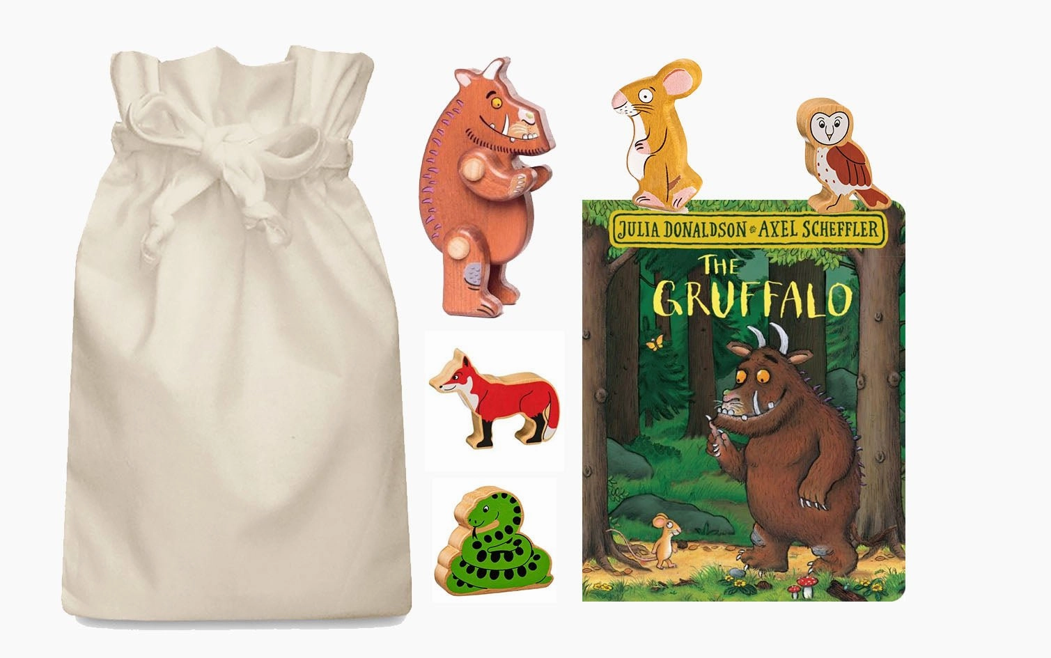 Gruffalo Story Sack with Bajo and Lanka Kade Animals Glacier Movement