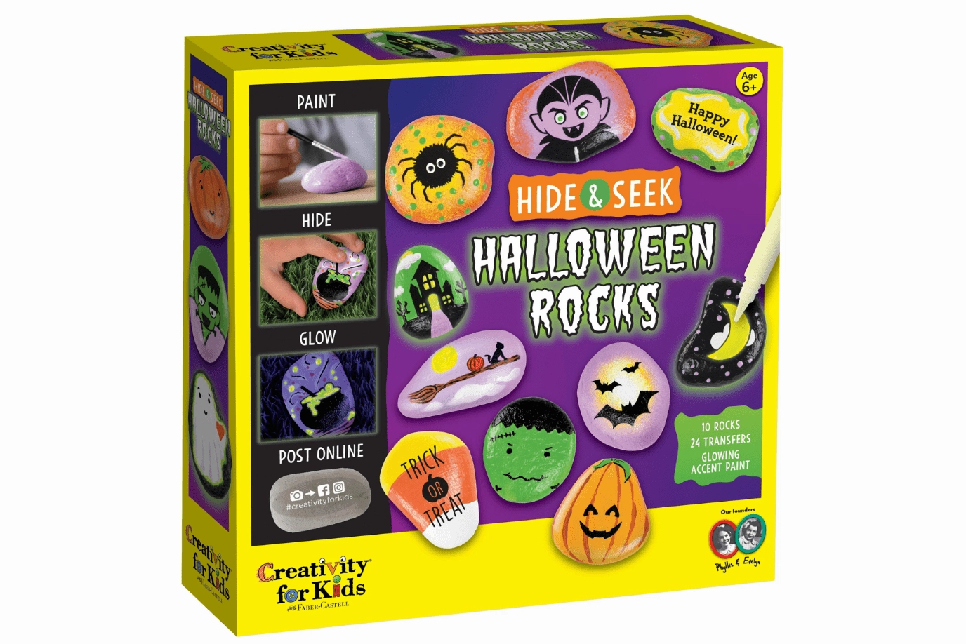 Halloween Hide & Seek Rock Painting Cosmic Ray
