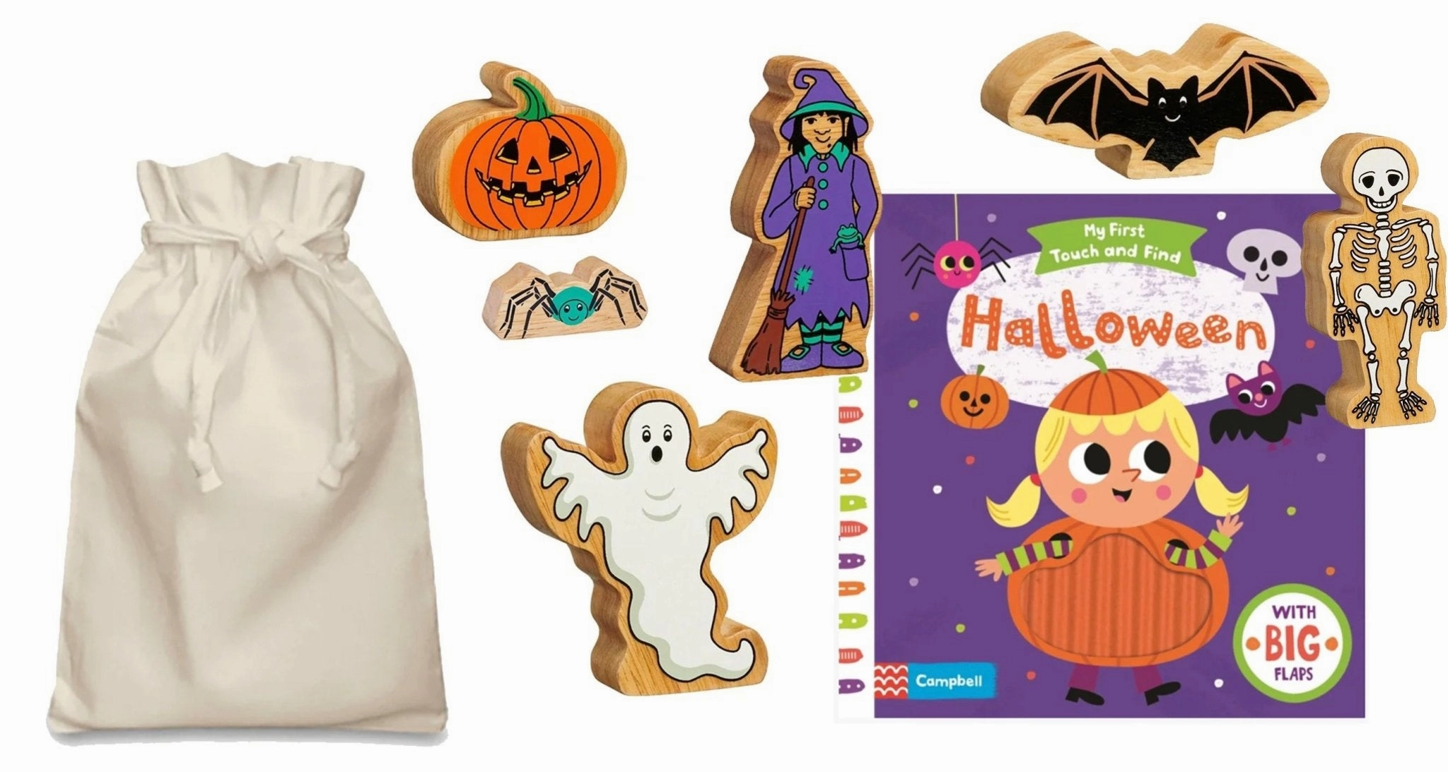 Microscope Set Halloween Story Sack with Lanka Kade Wooden Characters