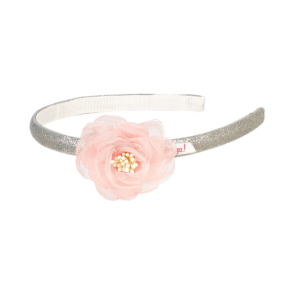 Understanding Grow Hiske Tiara w/pink flower  - Hair Accessory