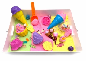 Ice Cream Sensory Kinetic Sand Bin Conditional Statement