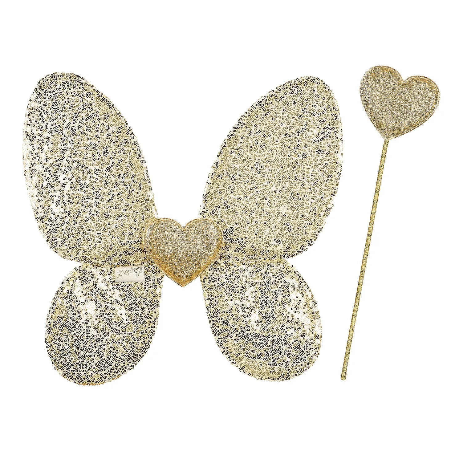 Phoebe wings + wand - Costume Accessory for Kids - Carnival & Festive Use Exclusive item Difference Cause