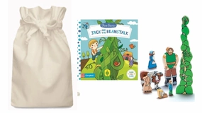 Jack and the Beanstalk Story Sack with Wooden Characters Motion sensor