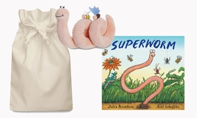 Economic Lesson Law Abide Superworm Story Sack with Aurora Worm and Friends