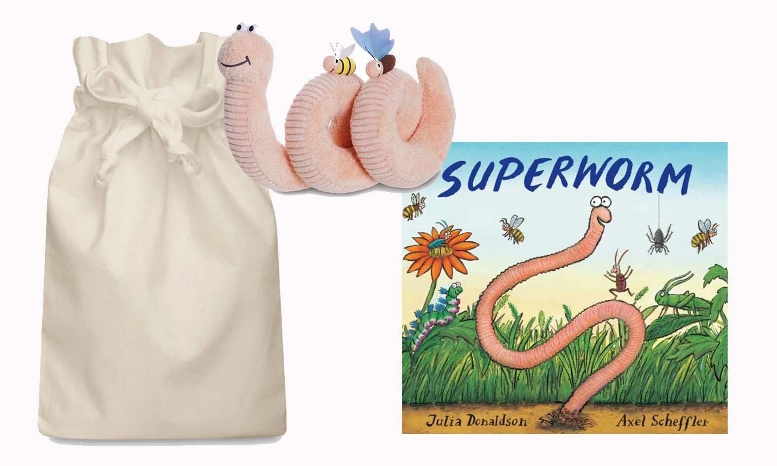 Economic Lesson Law Abide Superworm Story Sack with Aurora Worm and Friends