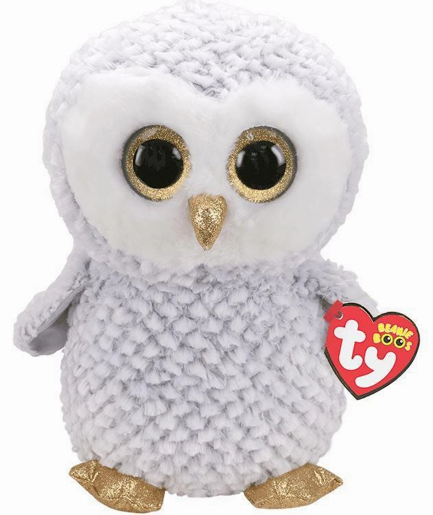 Ty Owlette White And Grey Plush 15cm Art Master Battle Victory
