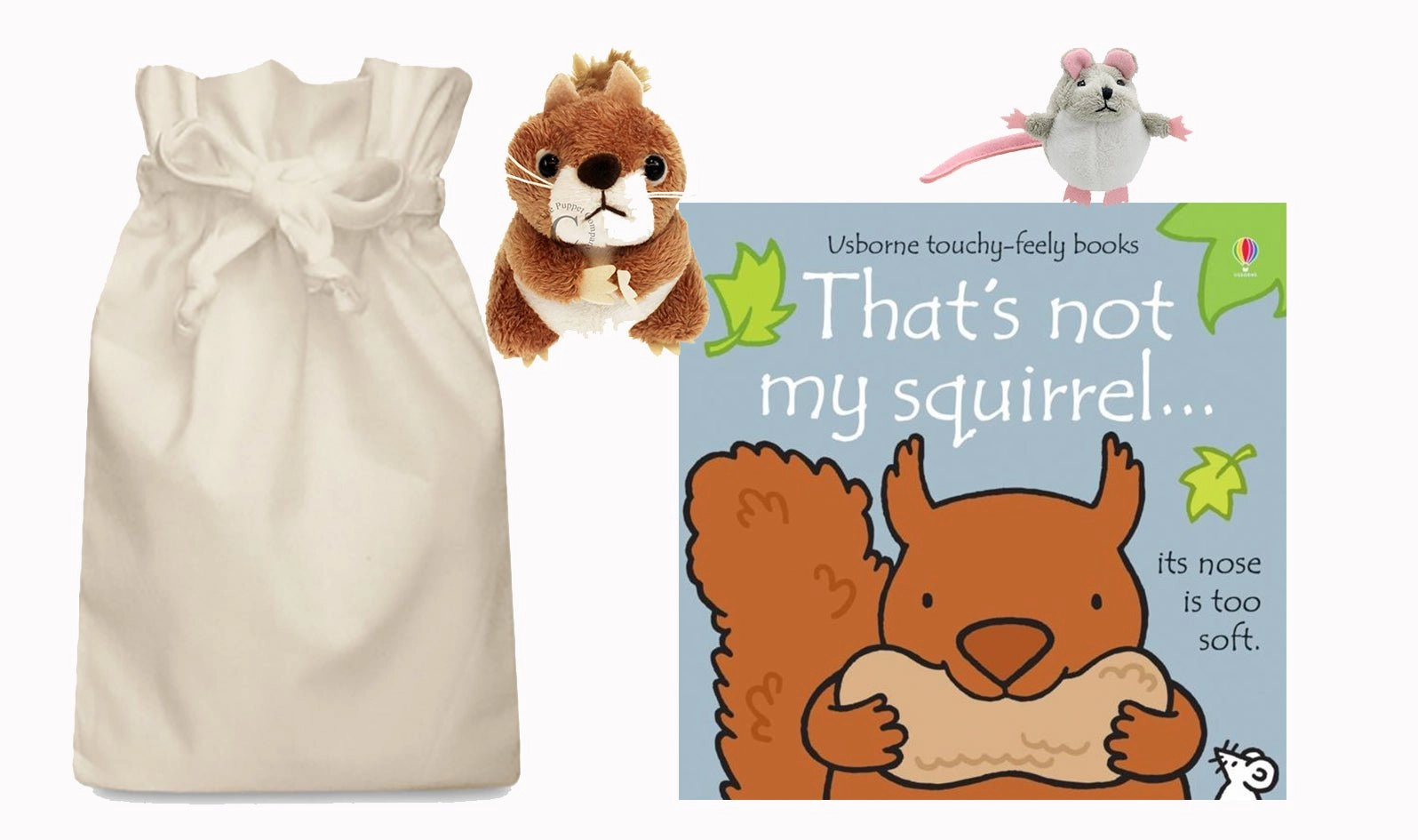 Wind Up That's not my Squirrel Story Sack with Puppet Company Finger Puppets