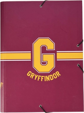 BPA free Harry Potter Gryffindor A4 Elasticated Folder