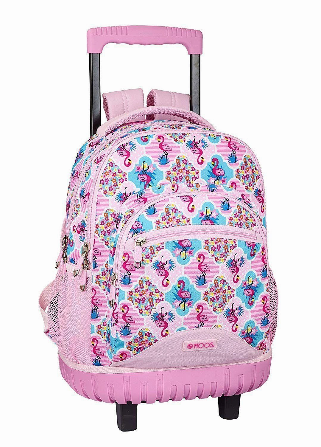 Hurricane Simulation Moos Flamingo Pink Large Rucksack Trolley Bag