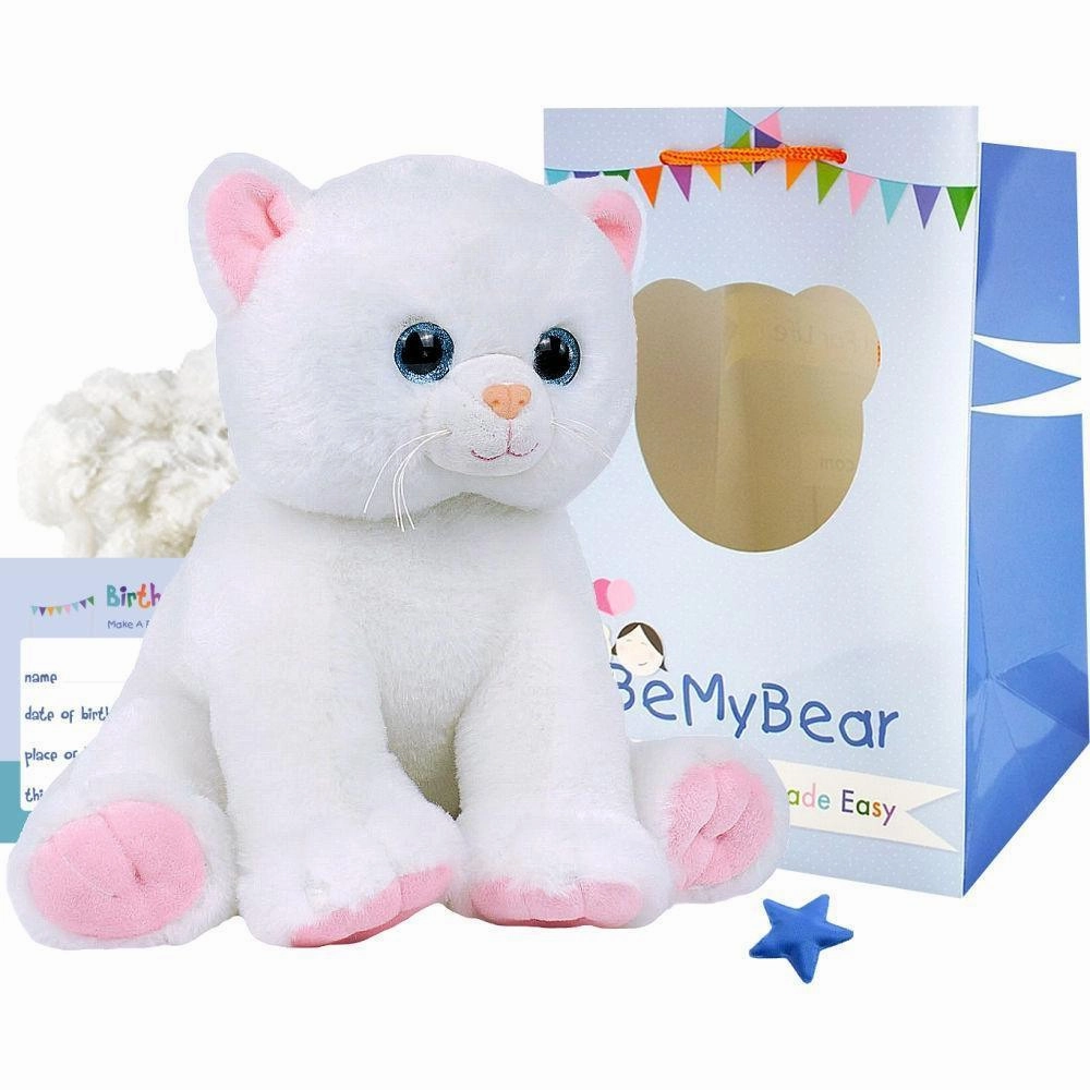 Music player Be My Bear Marshmallow Cat 40cm Soft Toy