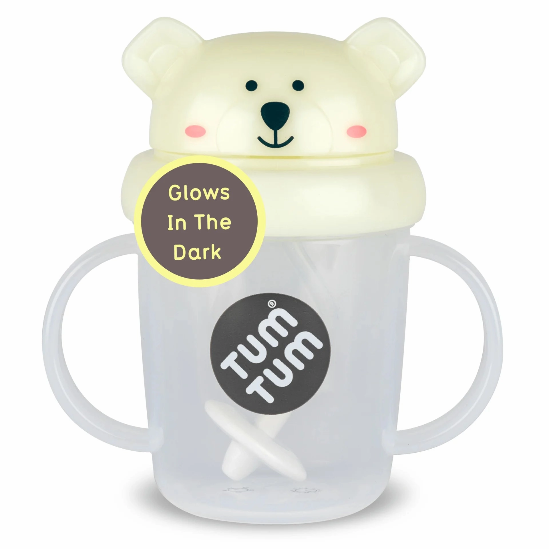 Tum Tum Tippy Up Cup Pete Polar Bear Glow in the Dark Surf Board