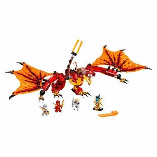 Battery operated LEGO 71753 NINJAGO Legacy Fire Dragon Attack Ninja Toy Set