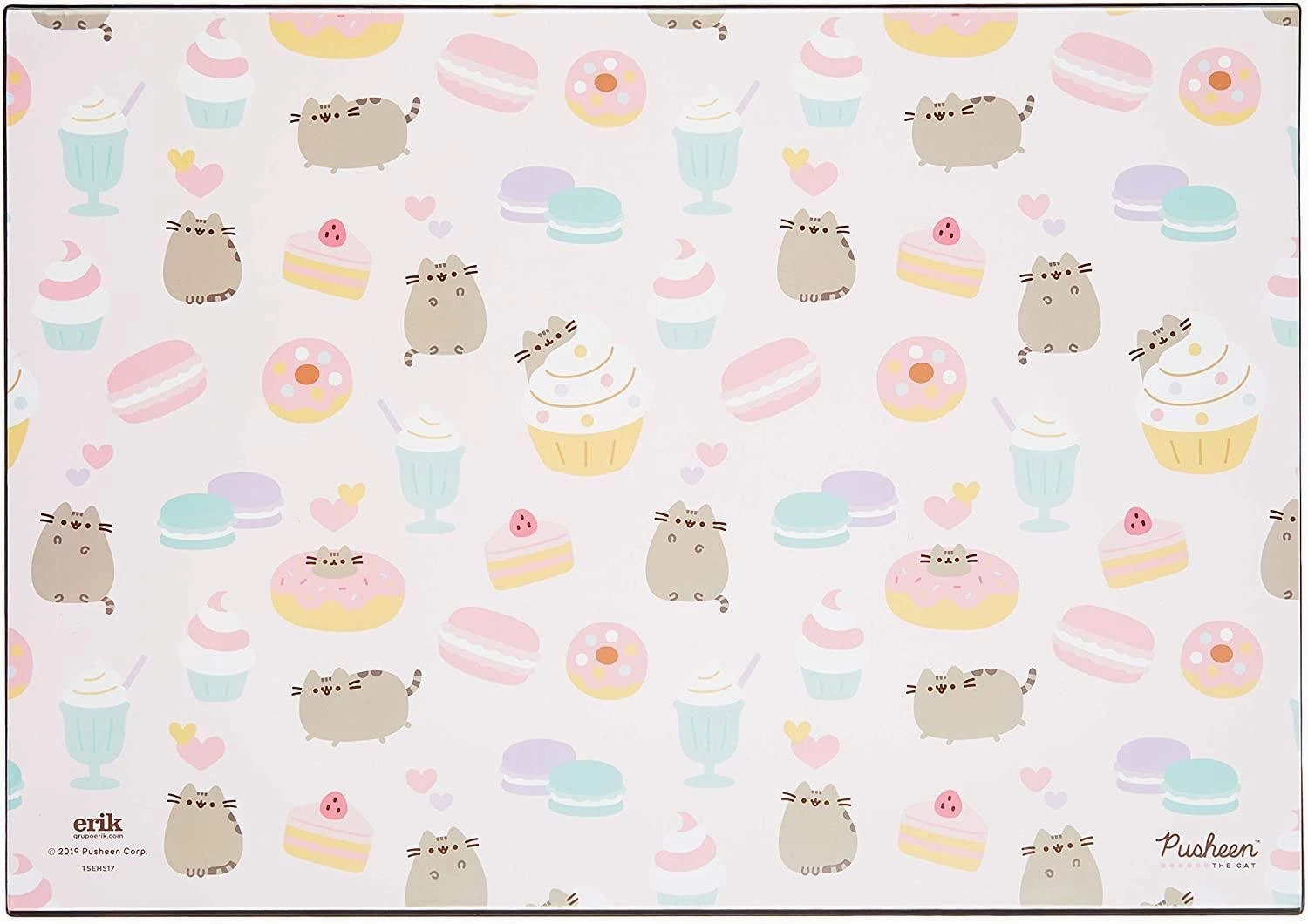 Pusheen Rose Collection Children's Desk Mat Determination Strengthen