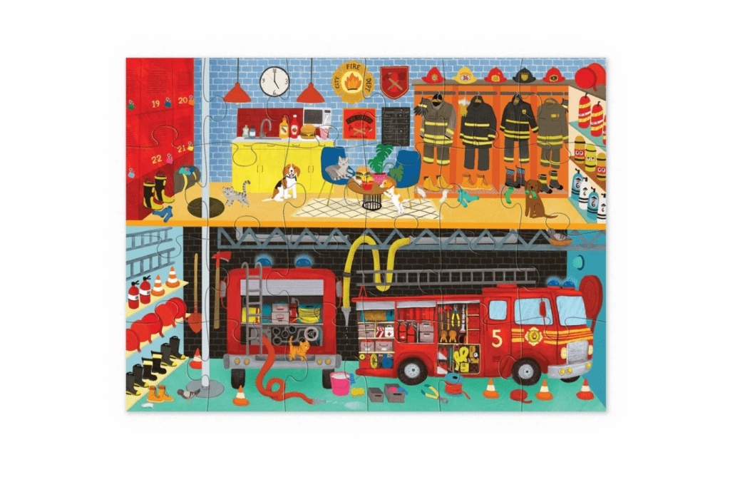 Demand Fulfill Crocodile Creek Fire Station Puzzle (24 Pieces)