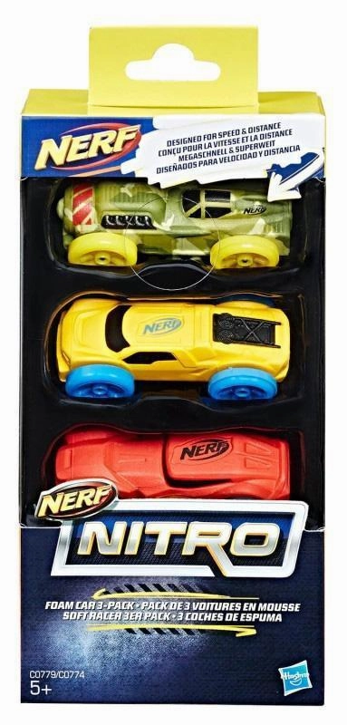 Soil Science Nerf Nitro C0779 Foam Cars - Pack of 3