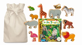 Voice controlled Flame retardant In the Jungle Story Sack with Lanka Kade Animals