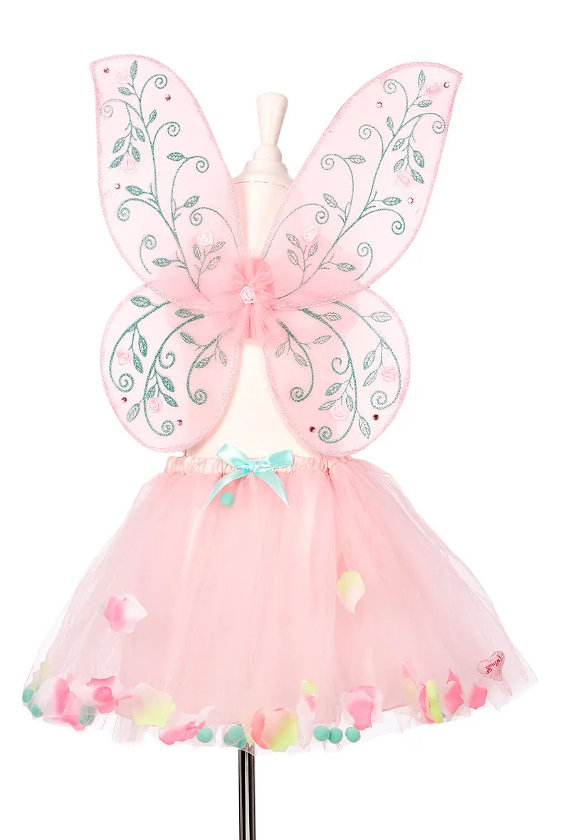 Elody Fairy Costume ?C Skirt and Wings Set (pink) - Role-Play for Children - sz 3-5 yrs Skill Combination