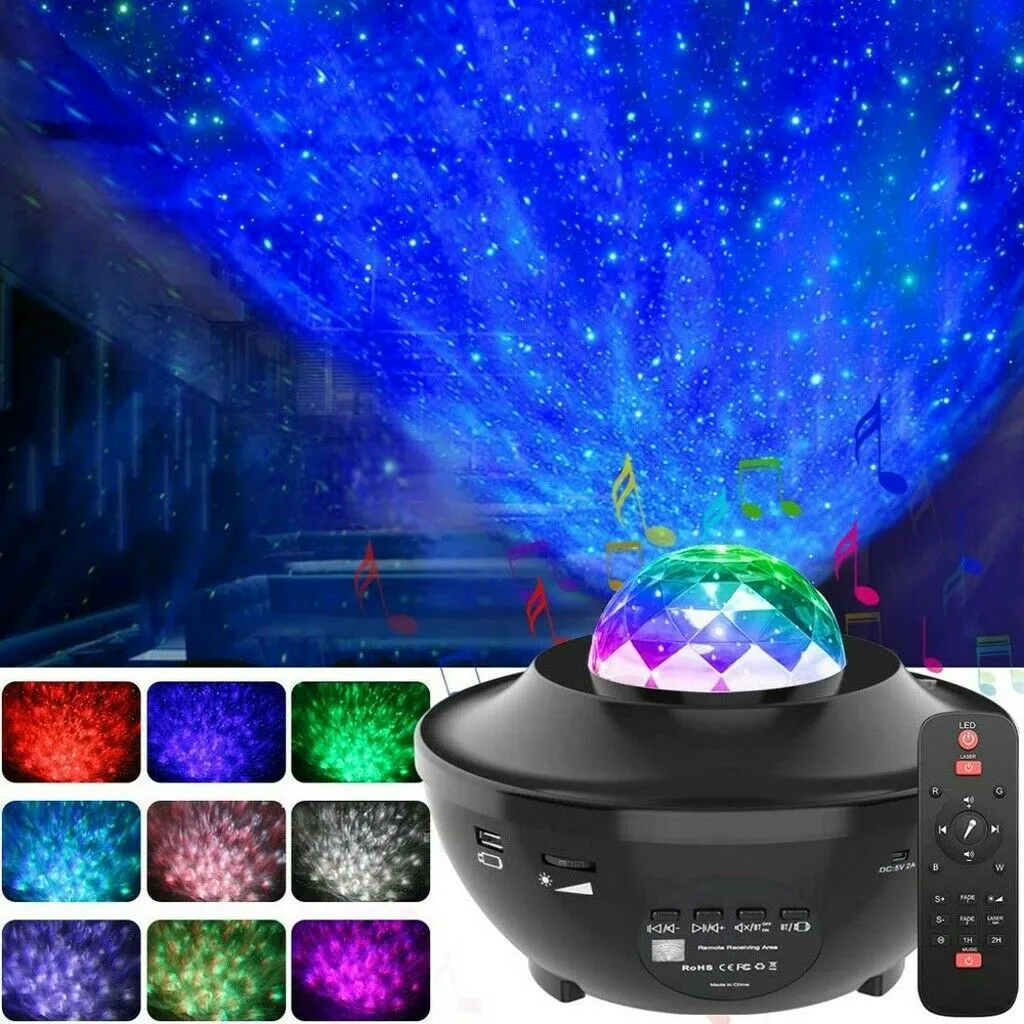 Snowboard Toy LED Galaxy Projector Night Light
