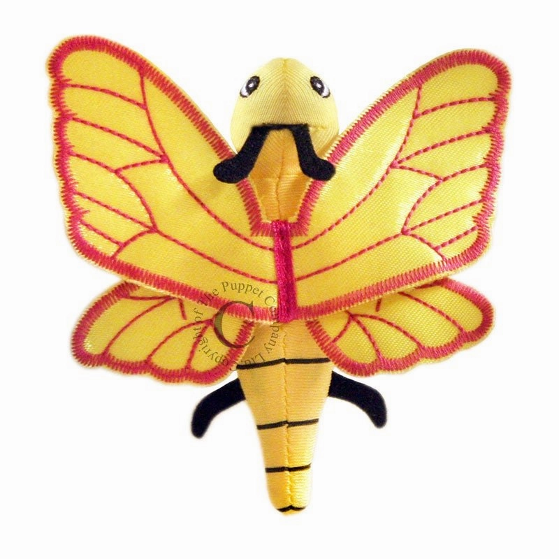 Puppet Company Yellow Butterfly Finger Puppet Food grade Time Dilation