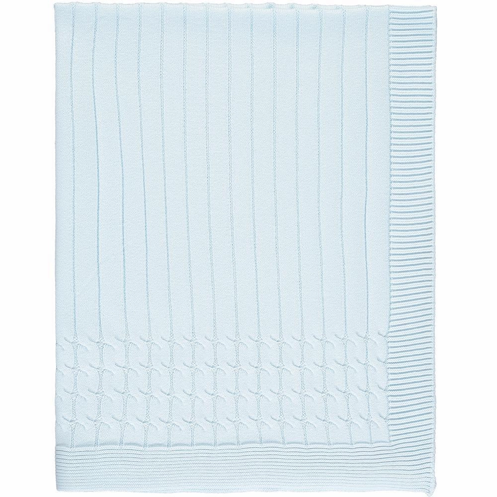 Emile Et Rose New Style Blue Knitted Blanket Durable Design