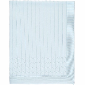 Emile Et Rose New Style Blue Knitted Blanket Durable Design