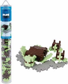 PLUS-PLUS Building Blocks Tube 100 Assorted Pieces Ski Equipment Physics Principle