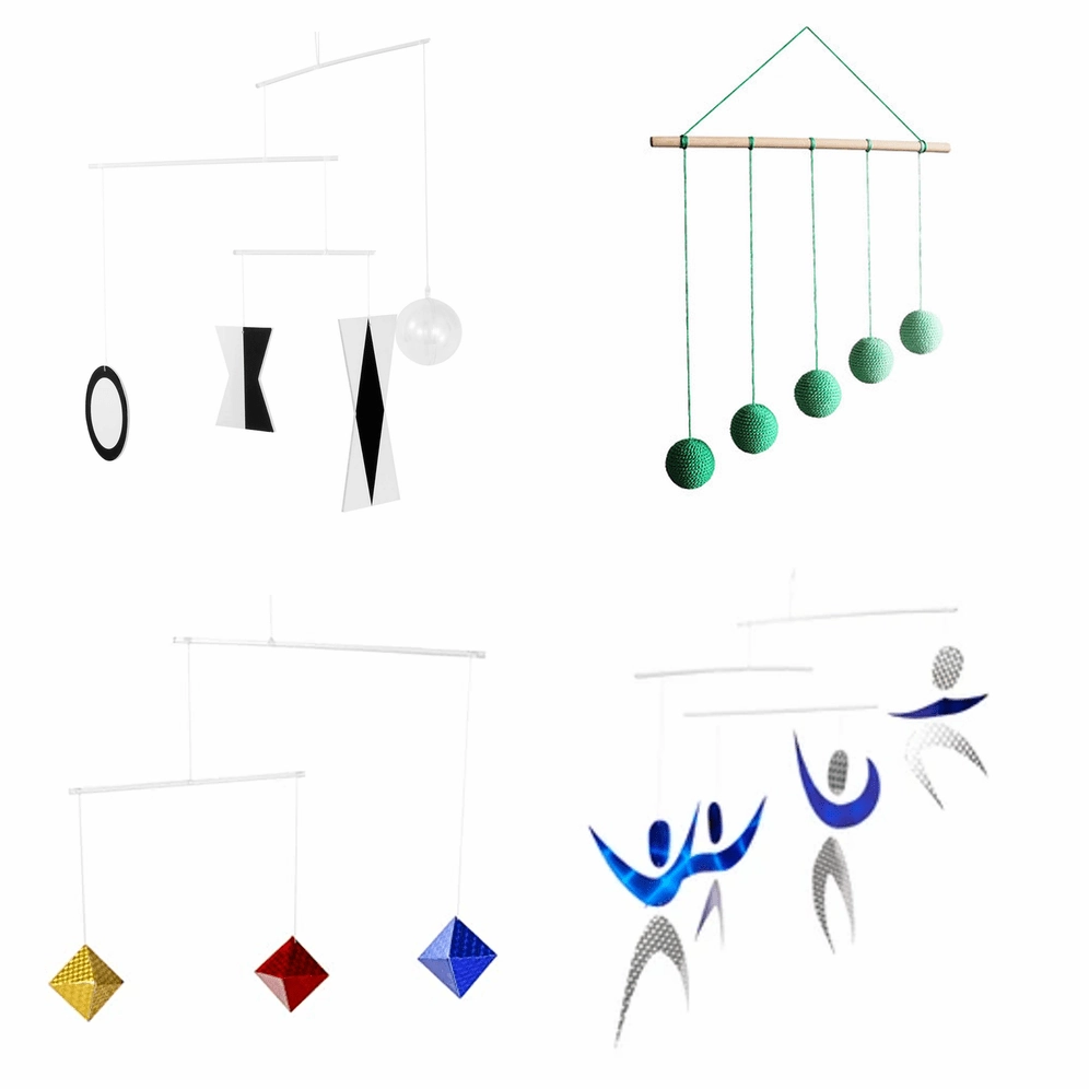 Set of 4 Montessori Mobiles Rainbow Creation Photography Fun