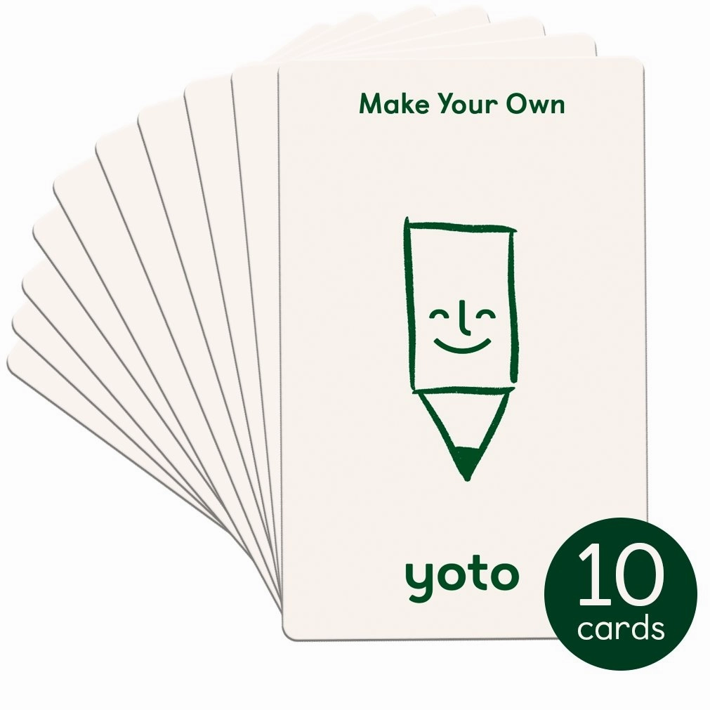 Yoto Make Your Own Cards (Pack of 10) Audio Cards Crafting System Farming Equipment