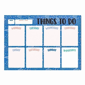 Texture Feeling Erik Grupo Amelie Classic Weekly Planner A4 Blue