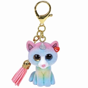 Ty Mini Boo's Clip Heather Cat 9cm Texture Mapping
