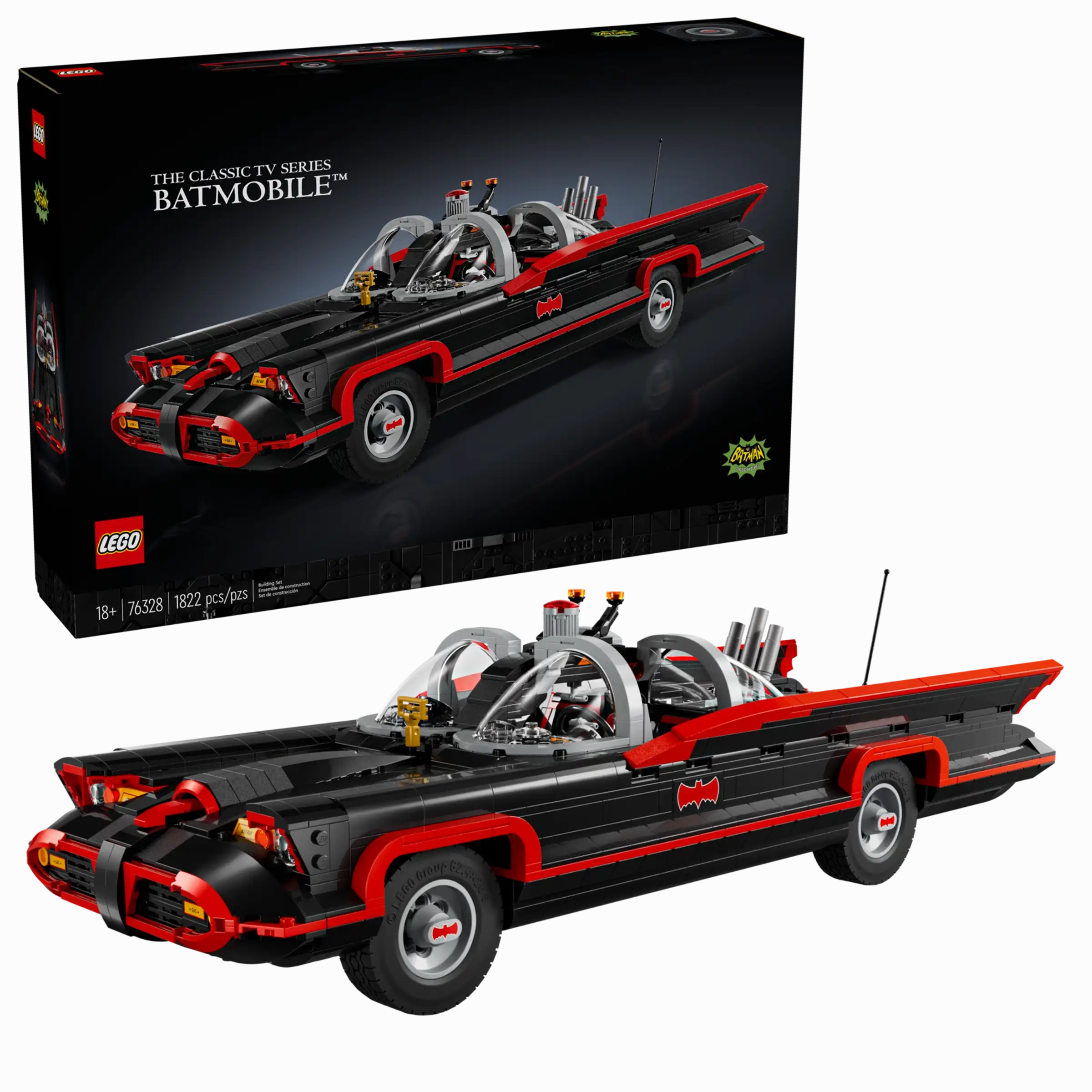 LEGO DC 76328 Batman The Classic TV Series Batmobile Measuring Tape