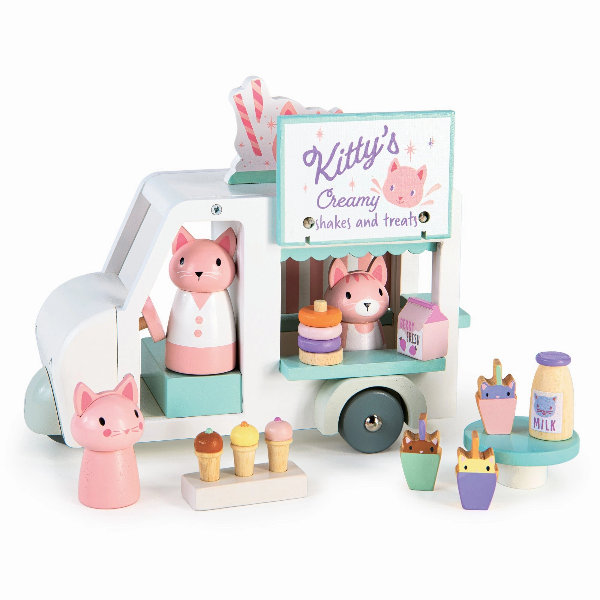 Experience Enhancement Sorting Game Tender Leaf Merrywood Tales Kitty's Milkshake Van (Direct Shipping UK Only)