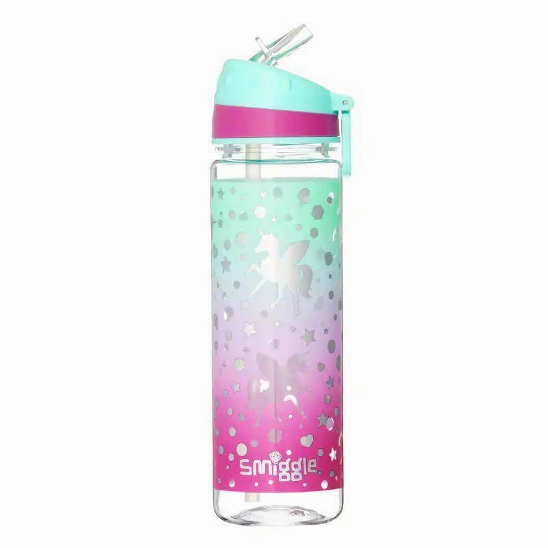SMIGGLE Believe Drink Bottle, Mint Voice controlled Endurance Boost