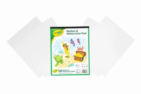 Crayola Marker & Watercolour Pad (60 Pages) Genre Study Playground Set