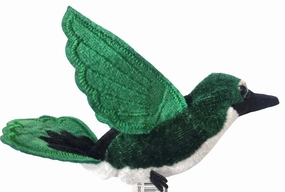 Puppet Company Finger Puppet Humming Bird Green Food grade House Design