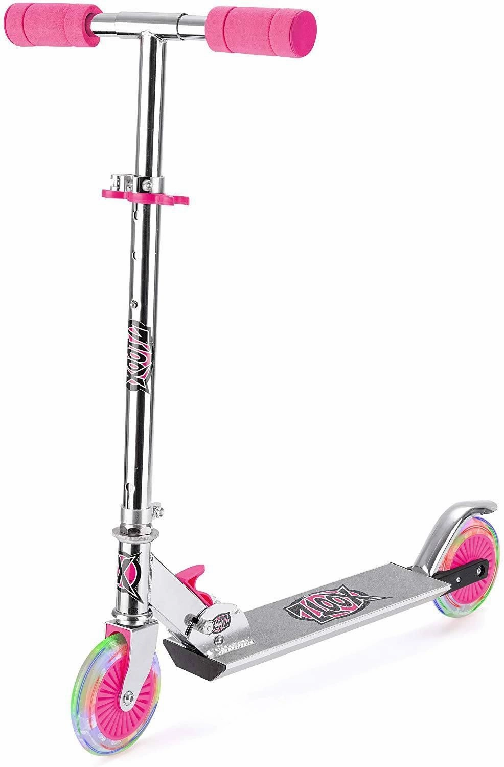 Story Progress Animal Care XOOTZ LED Scooter, Folding with Adjustable Handle Bars