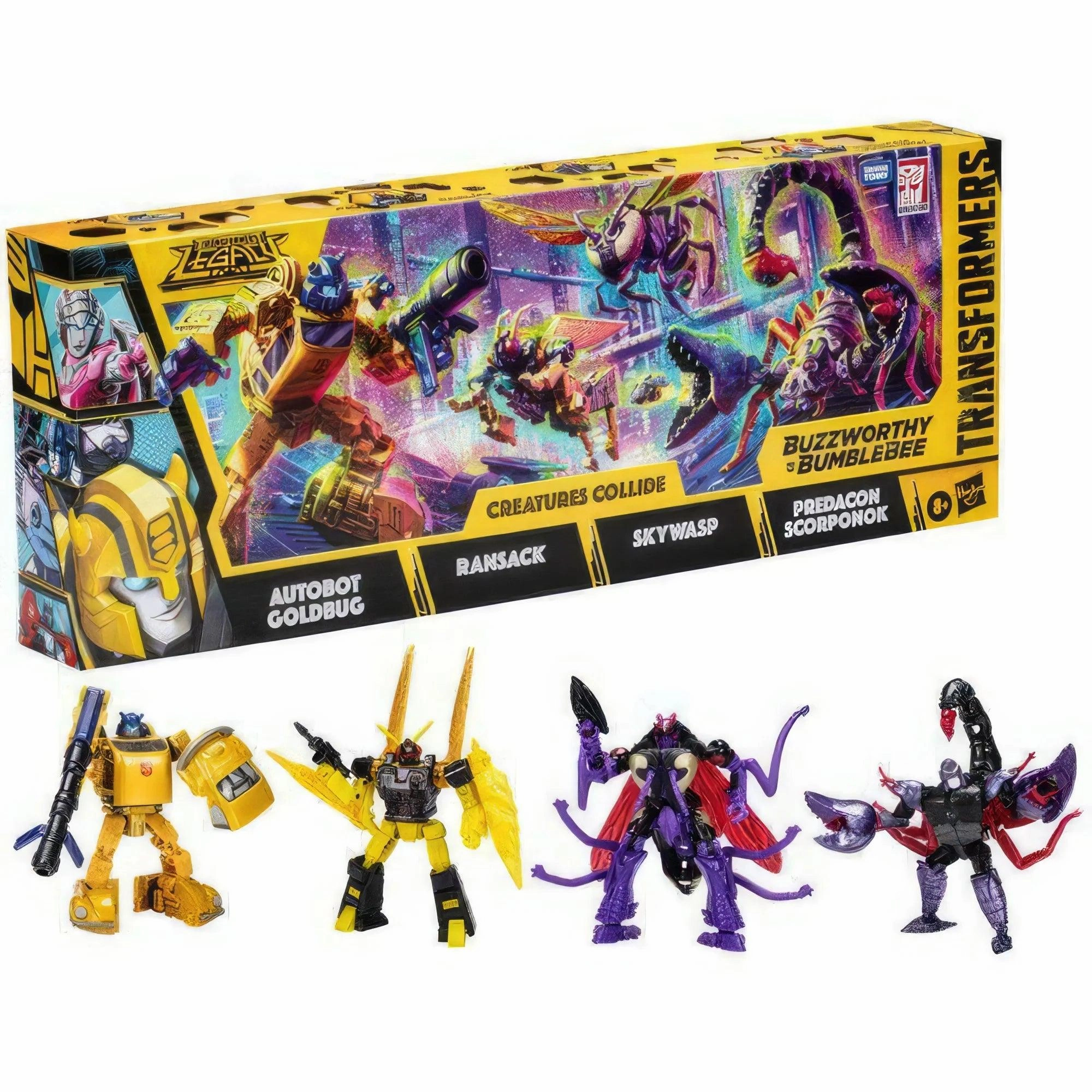 Transformers Buzzworthy Bumblebee Creatures Collide Multipack Story Branch