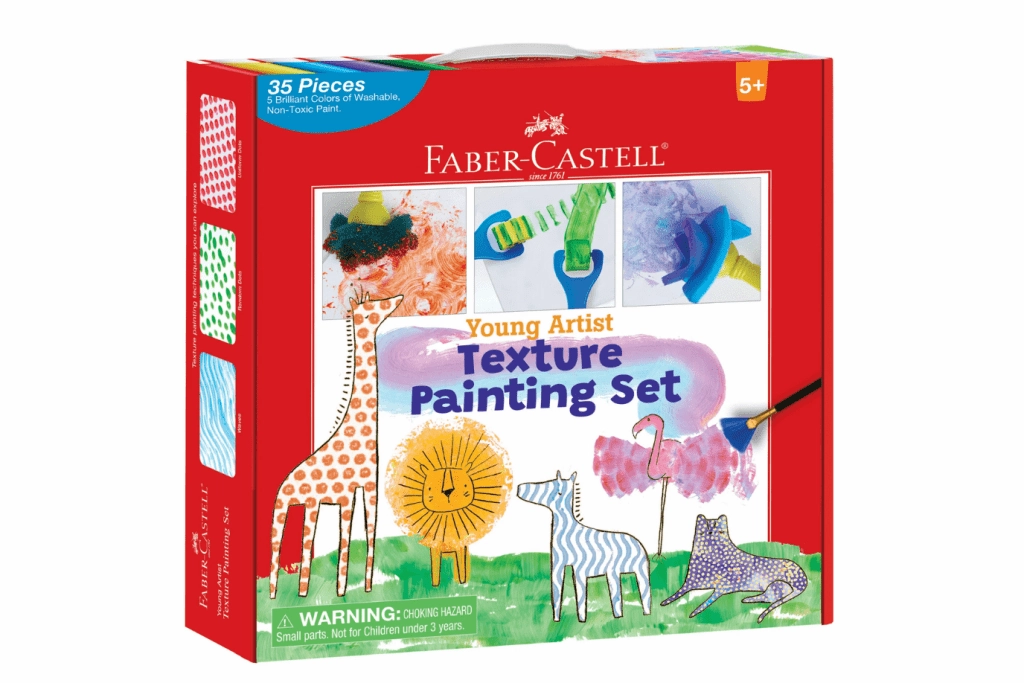 Young Artist Texture Painting Loop Construction Magic Carpet