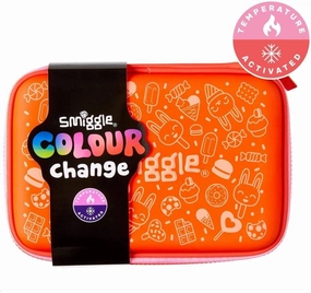 SMIGGLE Pencil Case Colour Change - Coral Neural Connection Consciousness Expand