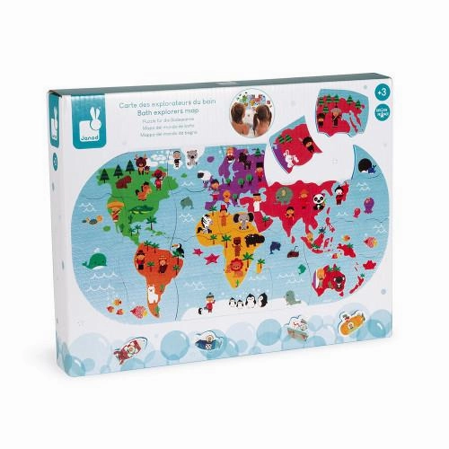 Janod Bath Explorers Map J04719 Insect Study Writing Expert