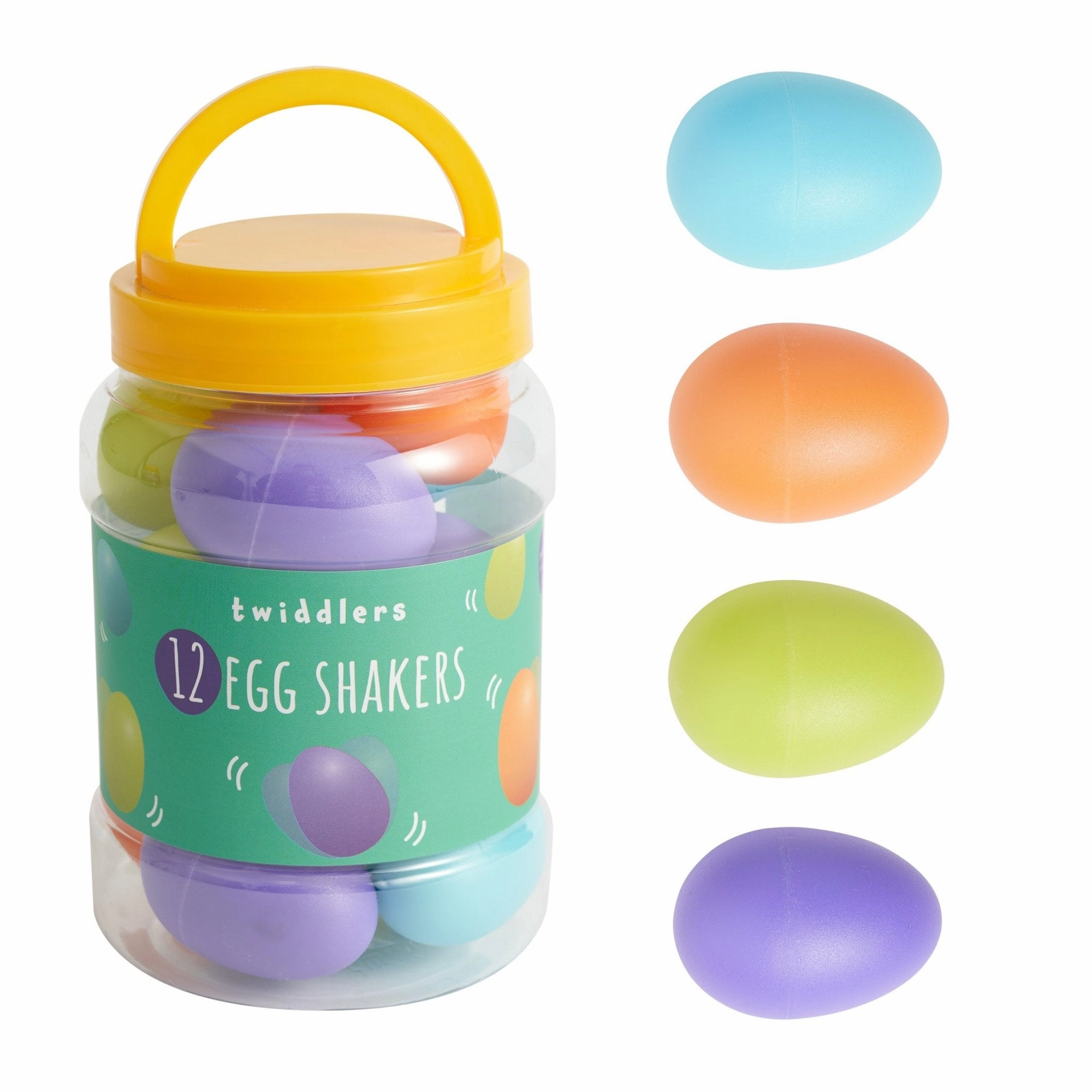 Jar of 12 Colourful Musical Egg Shakers Sherlock Holmes