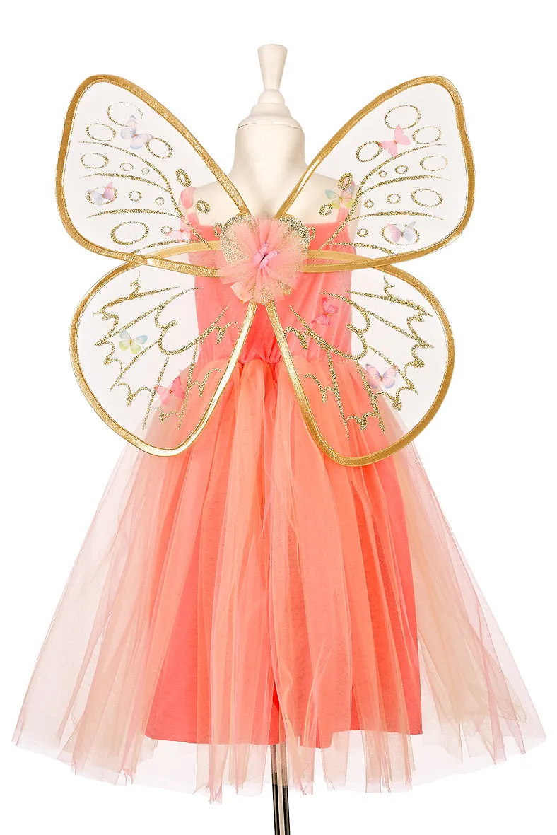 Global Citizen Skill Mastery Joanna Fairy Costume?CDress and Wings Set (orange)-Role-Play for Children(3 sizes)