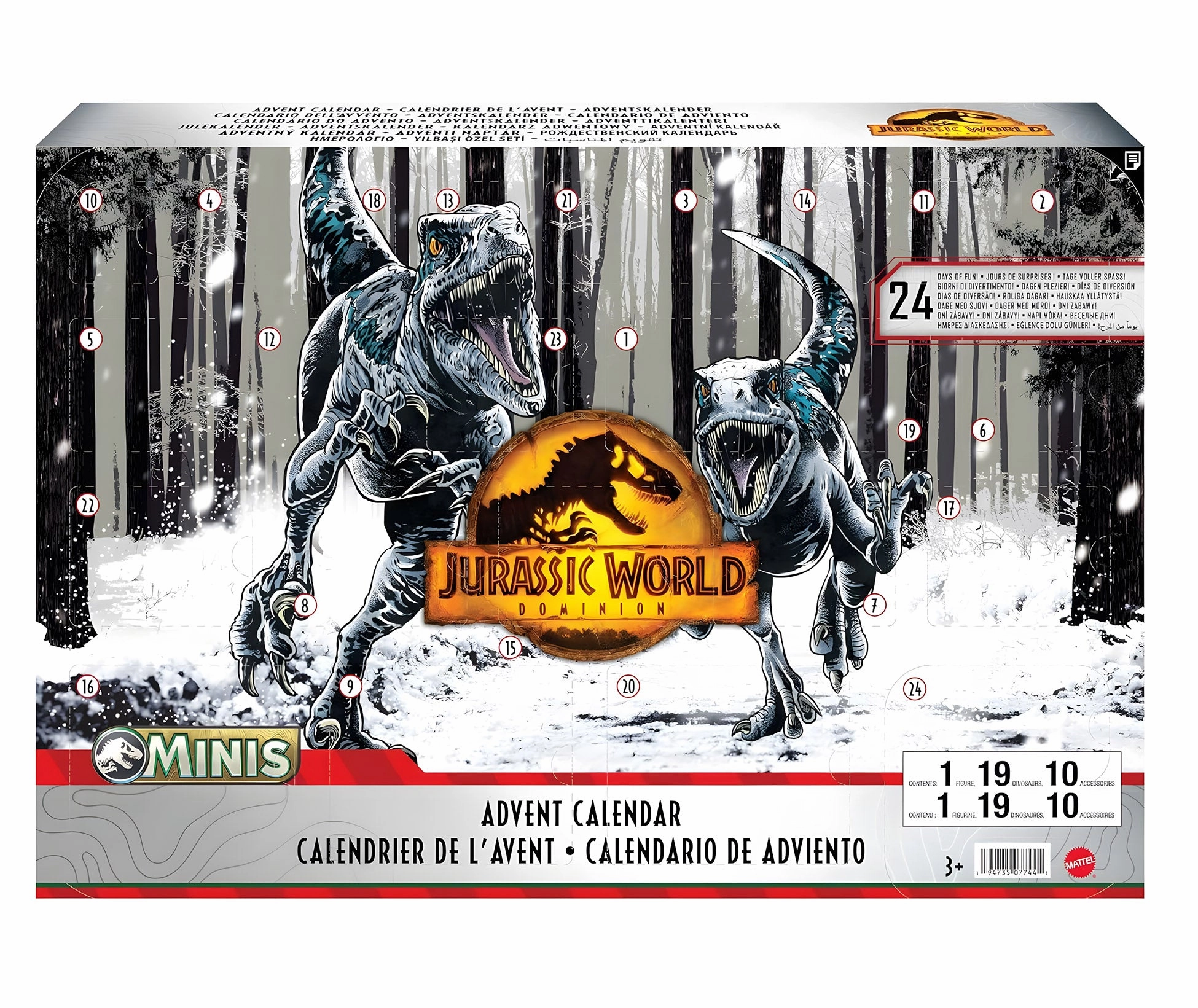 Checkers Board Interactive Games Jurassic World Advent Calendar