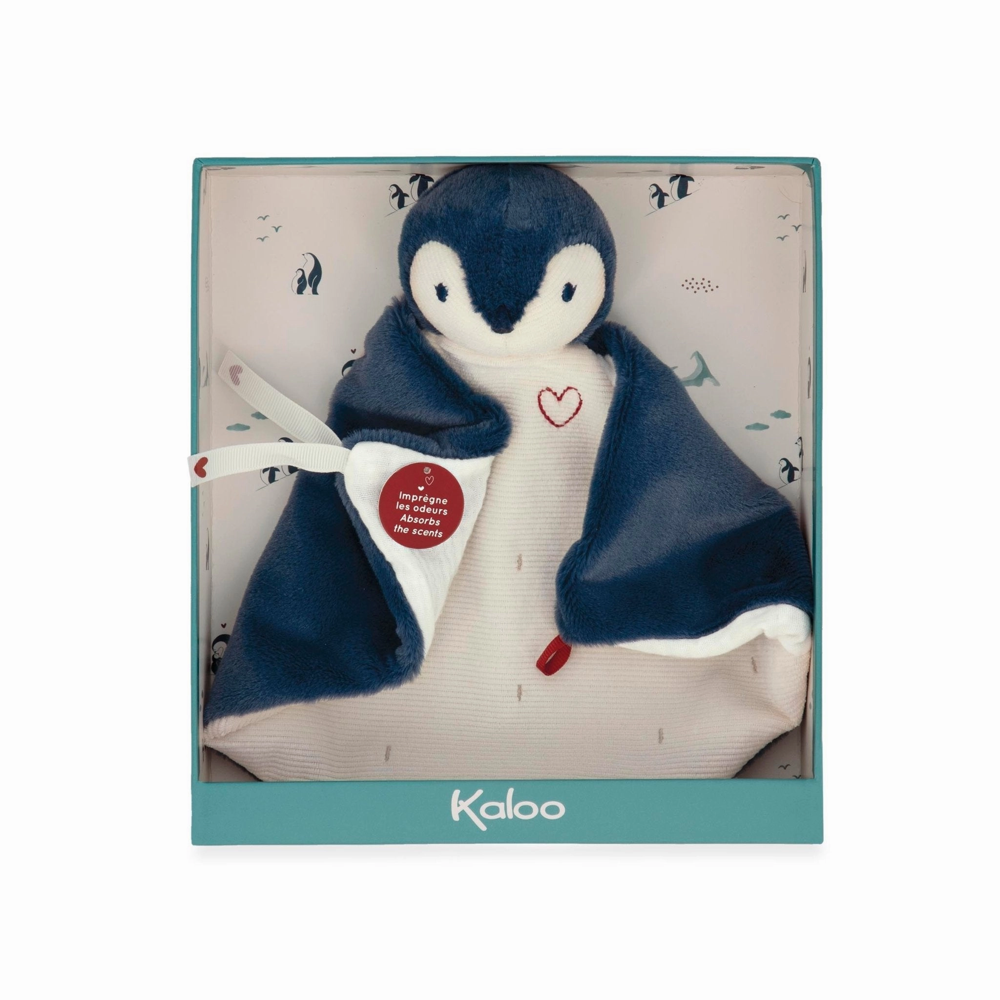 Kaloo Doudou Penguin Blue Code Learning Rock Collection