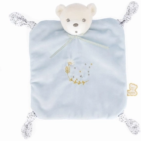 Kaloo Knots Blue Bear Doudou/Comforter Timer Clock